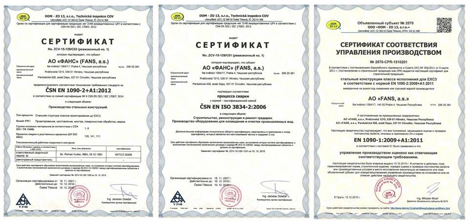 Certificates